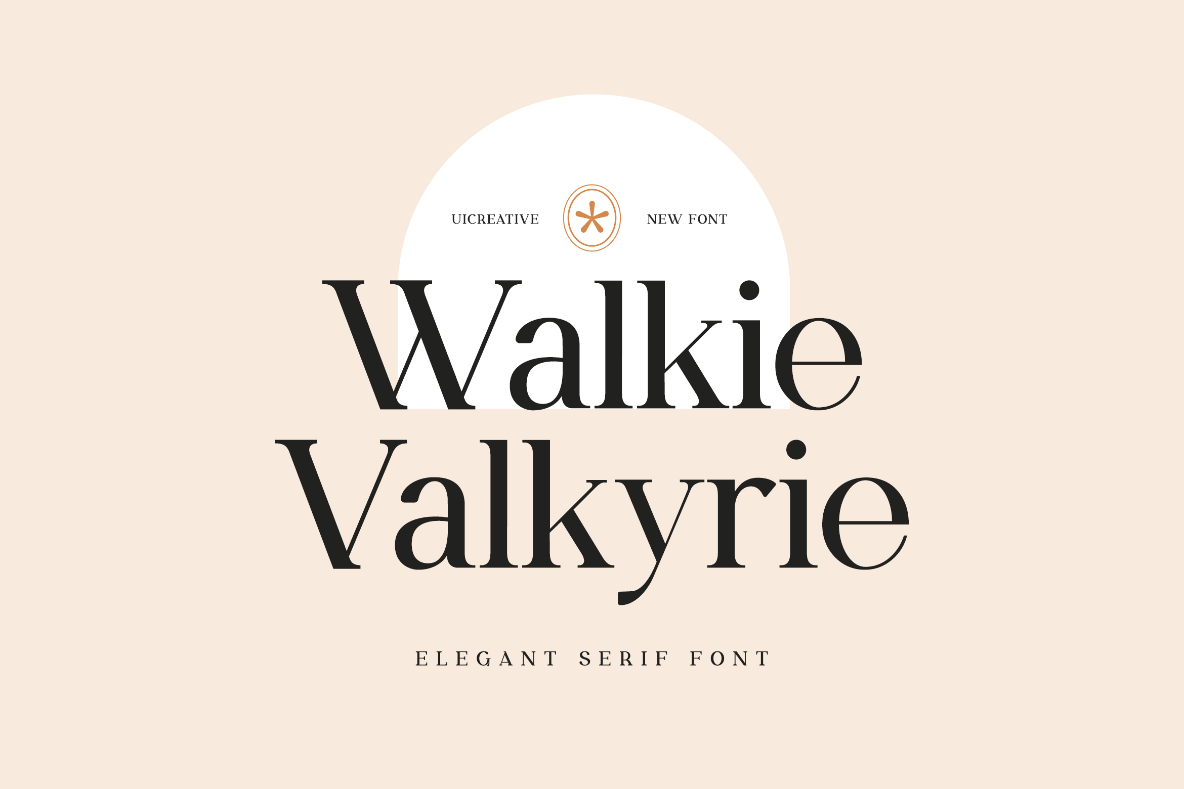 Schriftart Walkie Valkyrie